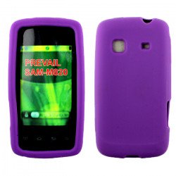 Samsung Galaxy Prevail / M820 Silicone Skin Case (Purple)